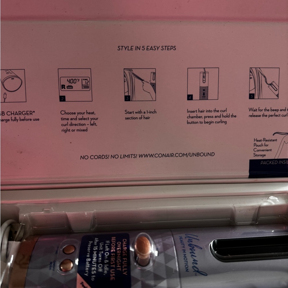 Silver Hair Styling Tool for Effortless Curls